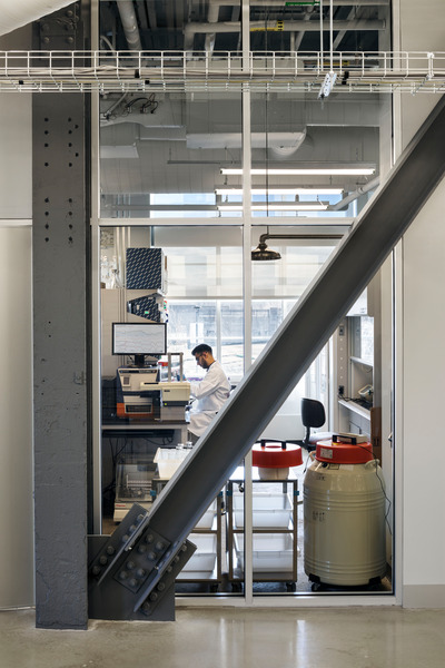view of one of the working labs at pennovation center