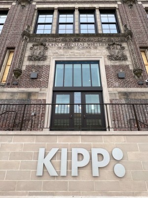 front entrance to kipp whittier in north allegheny, philadelphia