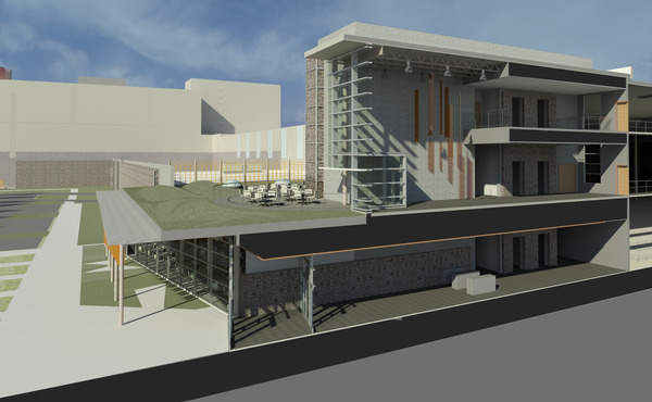rendering showing the teva pharmaceuticals distribution center design
